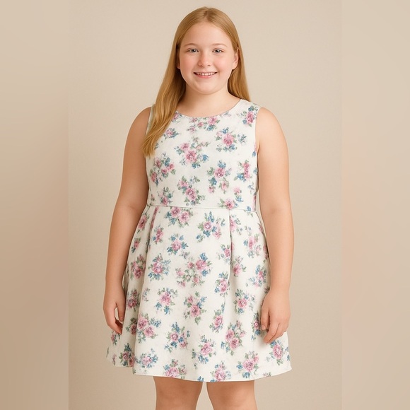 Kohl's Other - Kohl's Pink and Purple A-Line Sundress Sleeveless Scoop Neck size 16 kids 
Mtp24